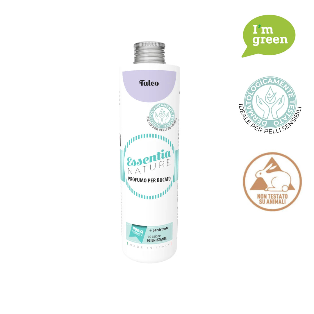 Parfum liquide pour lessive, talc