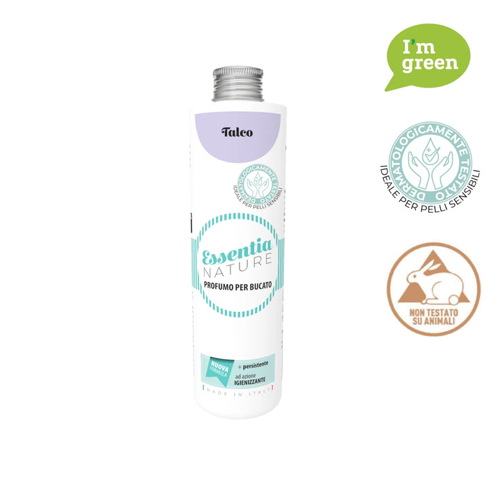 Parfum liquide pour lessive, talc