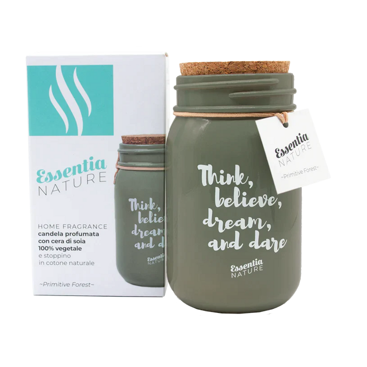 Candela GRIGIA Profumata in Giara - Primitive Forest