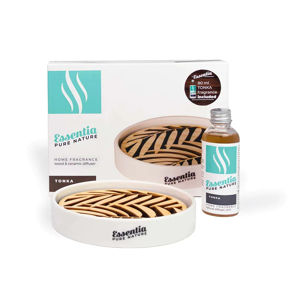 Profumatore per Ambienti con Piattino in Ceramica Tonka