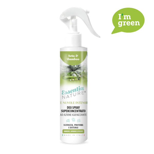 Spray Igienizzante Profumato Le Nuvole di Essentia INTENSE - Seta e Bamboo 250 ML
