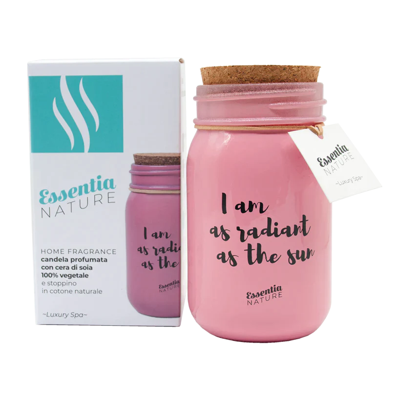 PINK Scented Candle in Jar - Luxury SPA